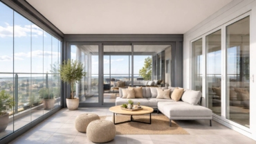 Cerramientos para terrazas: comparativa entre cristal, aluminio y PVC