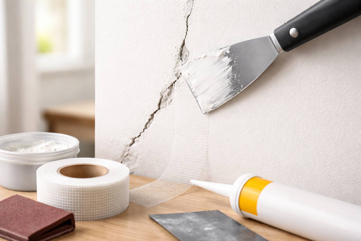 Cómo reparar grietas en paredes interiores: productos recomendados y pasos básicos